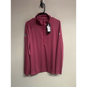 Under Armour Mens XXL 1/4 Zip Pullover Performance Pink Golf